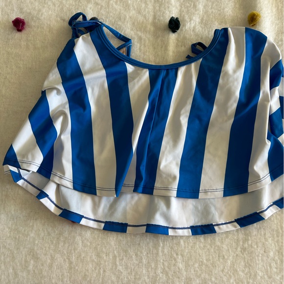 Small KJ blue stripe tie shoulder - Picture 2 of 5